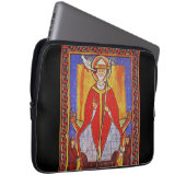 Middeleeuwse icoon van Sint Gregorius de Grote Laptop Sleeve (Voorkant Rechts)