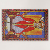 Middeleeuwse icoon van Sint Gregorius de Grote Legpuzzel (Horizontaal)