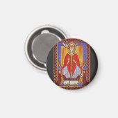 Middeleeuwse icoon van Sint Gregorius de Grote Magneet (Voorkant / Achterkant)