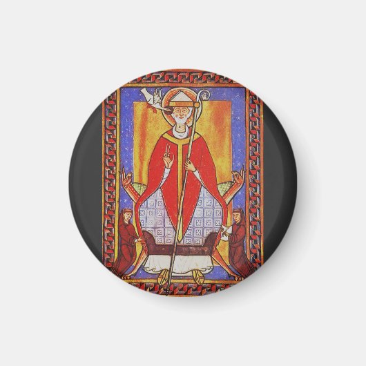 Middeleeuwse icoon van Sint Gregorius de Grote Magneet (Voorkant)