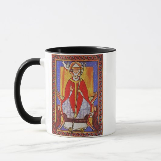 Middeleeuwse icoon van Sint Gregorius de Grote Mok (Links)