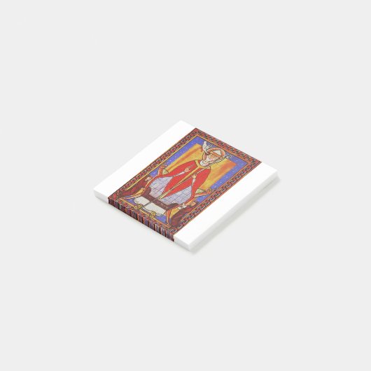 Middeleeuwse icoon van Sint Gregorius de Grote Post-it® Notes (Schuin)