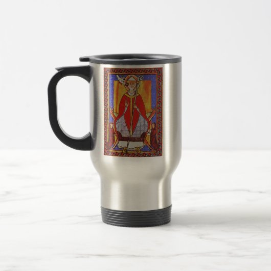 Middeleeuwse icoon van Sint Gregorius de Grote Reisbeker (Links)