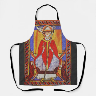 Middeleeuwse icoon van Sint Gregorius de Grote Schort