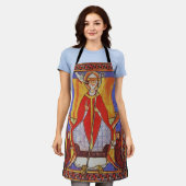 Middeleeuwse icoon van Sint Gregorius de Grote Schort (Gedragen)