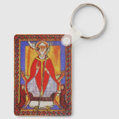 Middeleeuwse icoon van Sint Gregorius de Grote Sleutelhanger (Achterkant)