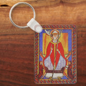 Middeleeuwse icoon van Sint Gregorius de Grote Sleutelhanger (Voorkant)