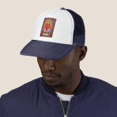 Middeleeuwse icoon van Sint Gregorius de Grote Trucker Pet (In situ)