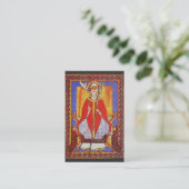 Middeleeuwse icoon van Sint Gregorius de Grote Visitekaartje (Staand voorkant)
