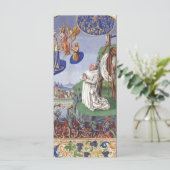 Middeleeuwse illustratie van Sint Bernardus van Cl (Staand voorkant)
