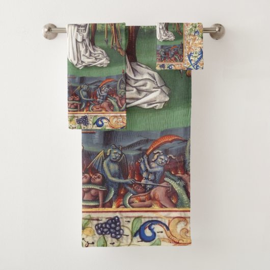Middeleeuwse illustratie van Sint Bernardus van Cl Bad Handdoek (Insitu)