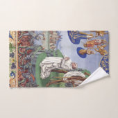 Middeleeuwse illustratie van Sint Bernardus van Cl Bad Handdoek (Handdoek)
