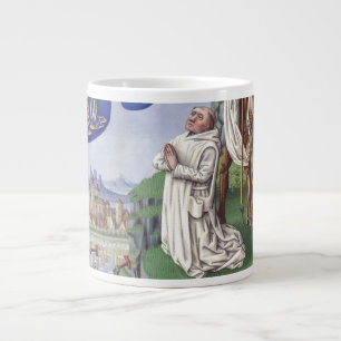 Middeleeuwse illustratie van Sint Bernardus van Cl Grote Koffiekop