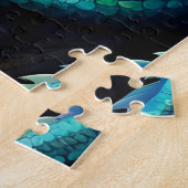 Middeleeuwse Iridiserende Draak Legpuzzel (Zijkant)