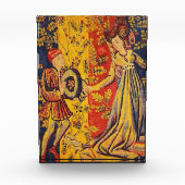 Middeleeuwse Italiaanse rood blauw geel Chinoiseri Fotoblokken (Voorkant)