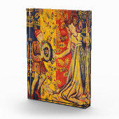 Middeleeuwse Italiaanse rood blauw geel Chinoiseri Fotoblokken (Rechts)