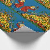 middeleeuwse jacht cadeaupapier (Hoek)