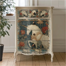 Middeleeuwse Jade Bloem William Morris Stijl Eenho Tissuepapier