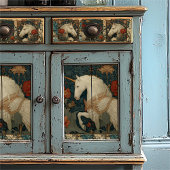 Middeleeuwse Jade Floral William Morris Style Eenh Tissuepapier