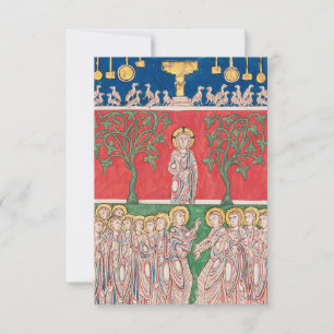Middeleeuwse Jezus Christus Heilige Kaart Pater