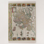 Middeleeuwse kaart van Europa (door Willem Blaeu) Legpuzzel (Verticaal)
