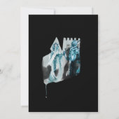 *~* Middeleeuwse Kasteel Prinses Ridder Bruiloft Kaart (Achterkant)