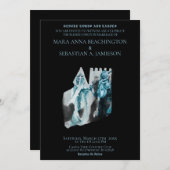 *~* Middeleeuwse Kasteel Prinses Ridder Bruiloft Kaart (Voorkant / Achterkant)