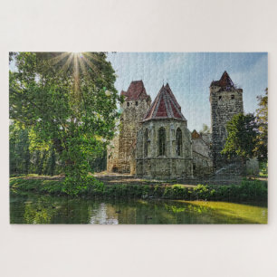 middeleeuwse kasteel puzzel legpuzzel