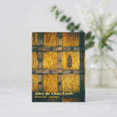 Middeleeuwse kasteelpoort close-up briefkaart (Staand voorkant)