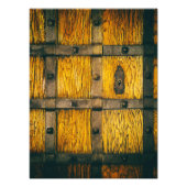 Middeleeuwse kasteelpoort close-up. foto afdruk (Voorkant)