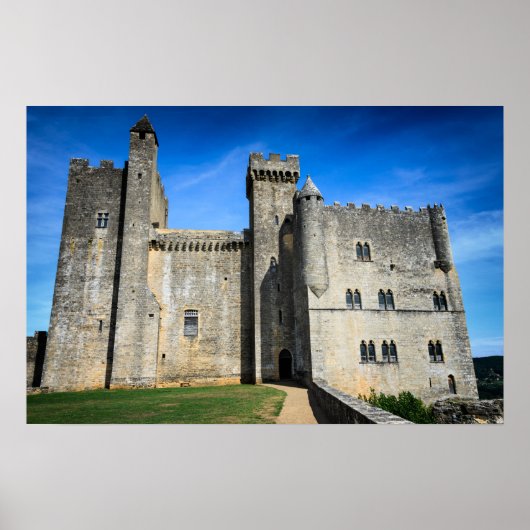 Middeleeuwse kasteelposter château de Beynac Poster (Voorkant)