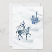 *~* Middeleeuwse kasteelridder op paard Huwelijk Kaart (Achterkant)