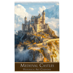 Middeleeuwse kastelen: historische kunstkalender kalender