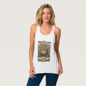 Middeleeuwse Kat Kat Middeleeuwse Manuscripten Vin Tanktop (Volledige Voorkant)