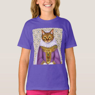 Middeleeuwse kat Maiden Kind T-shirt