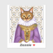 Middeleeuwse kat Maiden Sticker (Vel)