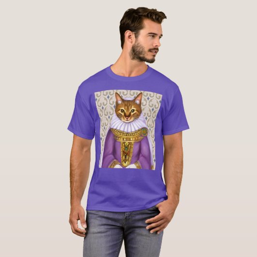 Middeleeuwse kat Maiden T-shirt (Voorkant volledig)