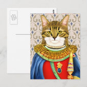 Middeleeuwse kat prins briefkaart (Voorkant / Achterkant)