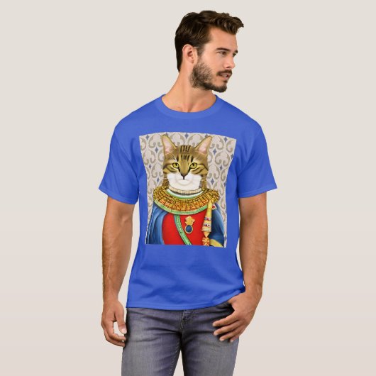 Middeleeuwse kat prins t-shirt (Voorkant volledig)