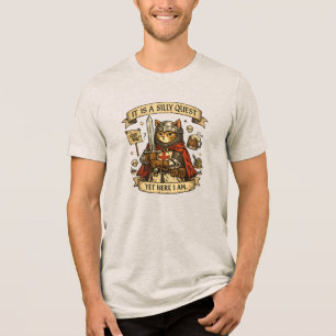 Middeleeuwse Kat Ridder Meme T-shirt   Grappige Fa
