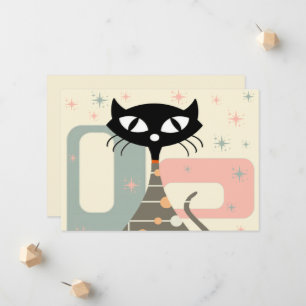 Middeleeuwse kat uit de middeleeuwen Moderne Aankondiging