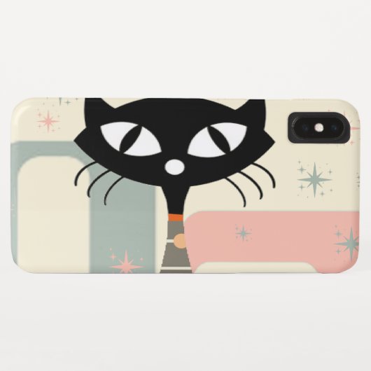 Middeleeuwse kat uit de middeleeuwen Moderne Case-Mate iPhone Case (Achterkant (horizontaal))
