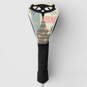 Middeleeuwse kat uit de middeleeuwen Moderne Golfheadcover (Voorkant)