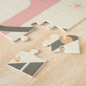 Middeleeuwse kat uit de middeleeuwen Moderne Legpuzzel (Zijkant)