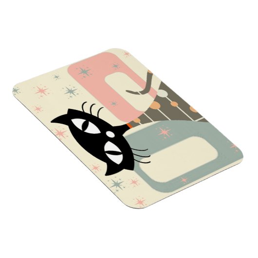 Middeleeuwse kat uit de middeleeuwen Moderne Magneet (Rechterzijde)