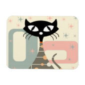 Middeleeuwse kat uit de middeleeuwen Moderne Magneet (Horizontaal)