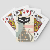 Middeleeuwse kat uit de middeleeuwen Moderne Pokerkaarten (Achterkant)