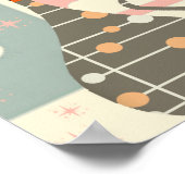 Middeleeuwse kat uit de middeleeuwen Moderne Poster (Hoek)