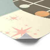 Middeleeuwse kat uit de middeleeuwen Moderne Poster (Hoek)