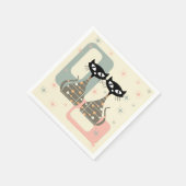 Middeleeuwse kat uit de middeleeuwen Moderne Servet (Hoek)